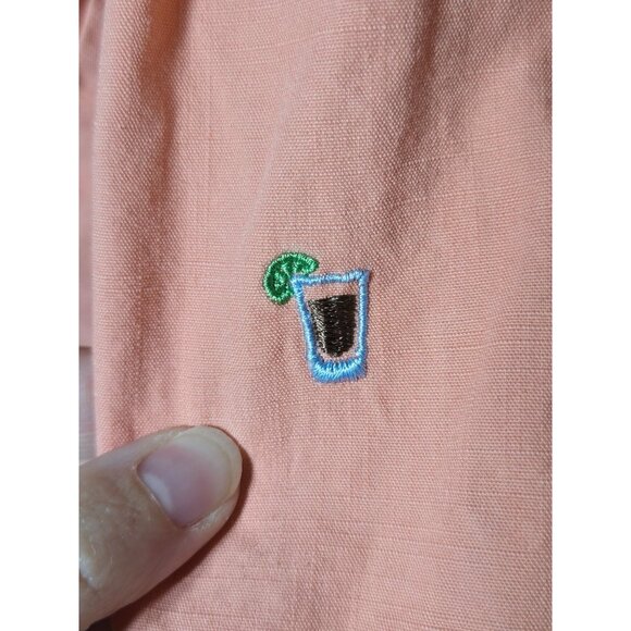 Tommy Hilfiger Mens Drink Embroidered Classic Fit Shorts Size 34 Preppy Vacation - Picture 5 of 12